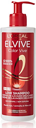 L'Oreal Paris Elvive Low Shampoo Champú, para cabello teñido - 400 ml