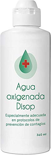 Disop Agua Oxigenada, Peróxido de Hidrógeno al 3%, 360 ml