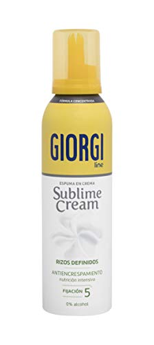 Giorgi Line - Sublime Cream, Espuma en Crema Rizos Definidos sin Encrespamiento, Fórmula Concentrada 0% Alcohol 0% Siliconas, Fijación 5 - 150 ml