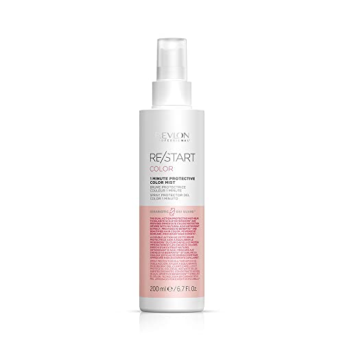 REVLON PROFESSIONAL RESTART COLOR Spray Protector del Color 1 Minuto, bruma de protección solar para el cabello teñido, brillo natural para el cabello, 200ml