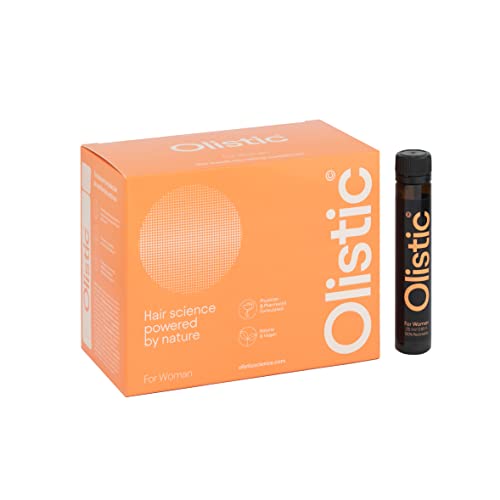 Olistic for WOMEN - 28 Ampollas de Tratamiento Anticaída Cabello para Mujer - Fortalece las Fibras Capilares y ayuda a prevenir la Caída de Pelo - Natural, Vegano, Sin gluten y GMO Free