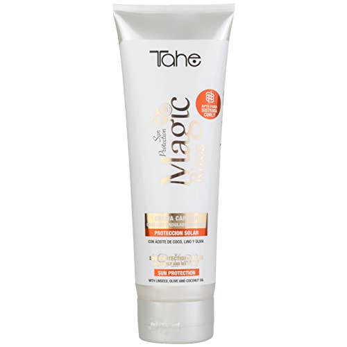 Tahe Magic Rizos Solar Crema capilar protectora solar, cabellos rizados y ondulados, 250 ml