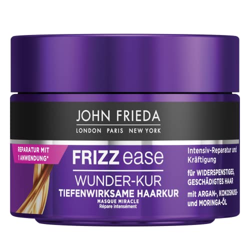 John Frieda Frizz Ease - Tratamiento milagroso para el cabello de efecto profundo. Contenido: 250 ml para cabello rebelde. Reparación y fortalecimiento intensivos.