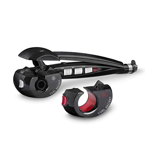 BaByliss C1300E Rizador de pelo automático con 2 cabezales, 100% automático, doble calentador cerámico, color negro