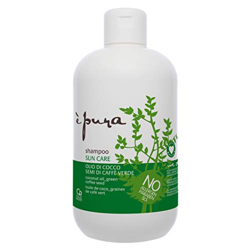 È Pura - Champú de Protección Solar - Tratamiento de Limpieza y Protección Solar Profesional - Protege el Cabello del Sol, la Arena, la Sal y el Cloro - 500 ml